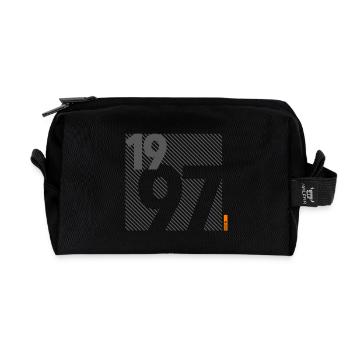 Fabriqué en 1997 Rétro moderniste Design Cadeau d’anniversaire - Trousse de toilette en tissu recyclé - noir - Devant