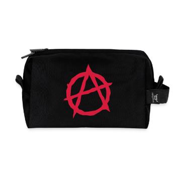 Anarchie - Recycelte Kulturtasche - Schwarz - Vorne