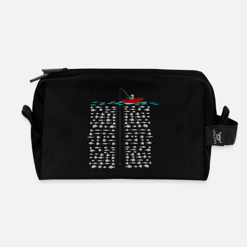 Fischer - Recycelte Kulturtasche - Schwarz
