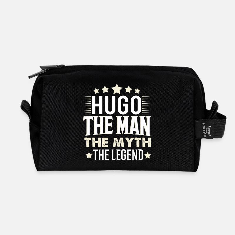 Hugo - Recycelte Kulturtasche - Schwarz