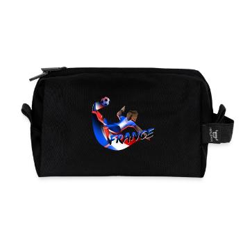 FRANCE FOOTBALL SHIRT - Recycled Toiletry Zip Bag - black - Front