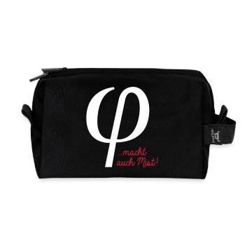 klein phi macht auch Mist - Trousse de toilette en tissu recyclé - noir - Devant