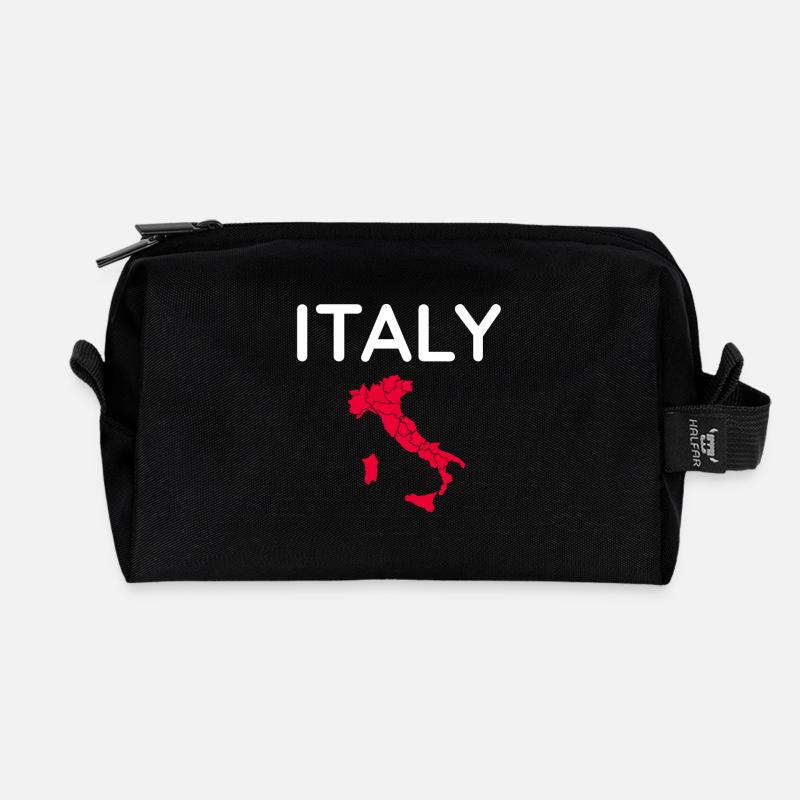 Traditionellstes Italien Souvenir - Recycelte Kulturtasche - Schwarz