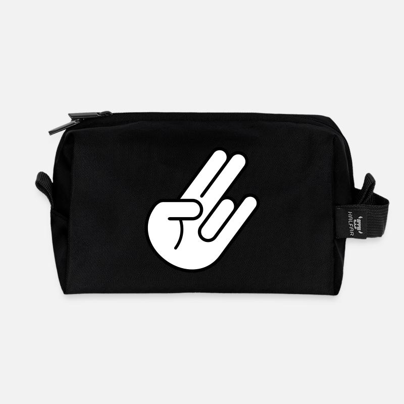 JDM Hand 2c - Recycelte Kulturtasche - Schwarz