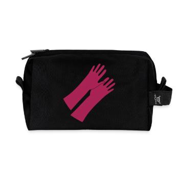 Gummihandschuhe _gg1 - Recycelte Kulturtasche - Schwarz - Vorne