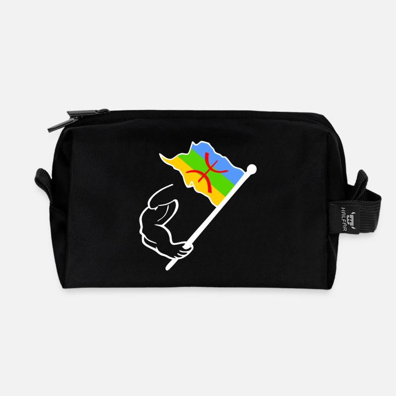Amazigh Flagge - Recycelte Kulturtasche - Schwarz