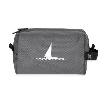 sailing - Recycled Toiletry Zip Bag - anthracite - Front