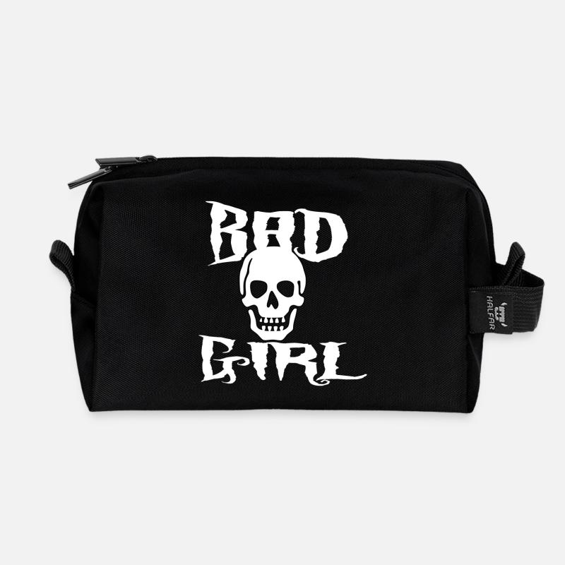 Bad Girl 2 - Recycelte Kulturtasche - Schwarz