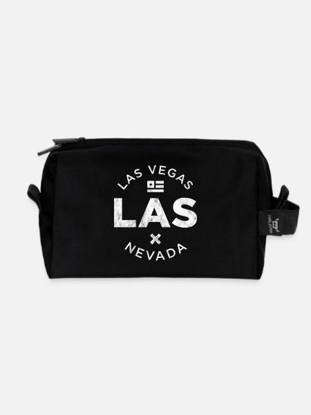 LAS, Las Vegas - Recycelte Kulturtasche - Schwarz