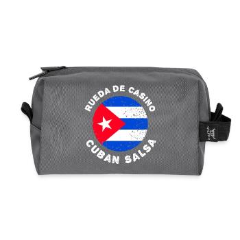 Rueda de Casino - Cuban Salsa - Recycled Toiletry Zip Bag - anthracite - Front