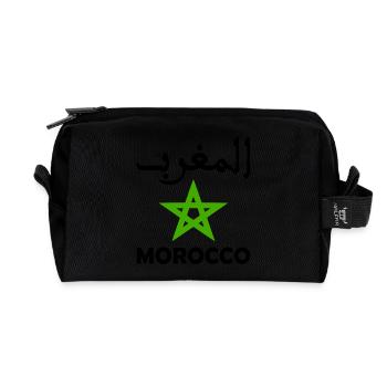 Morocco - Recycled Toiletry Zip Bag - black - Front