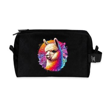 Alpaca - Recycled Toiletry Zip Bag - black - Front