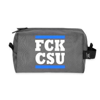 Fck csu - Trousse de toilette en tissu recyclé - anthracite - Devant