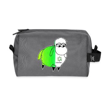 Wolly Sheepling Loading Beam Sheep Gaming - Recycled Toiletry Zip Bag - anthracite - Front