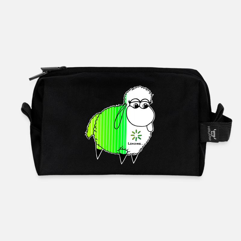 Wolly Sheepling Ladebalken-Schaf Gaming - Recycelte Kulturtasche - Schwarz
