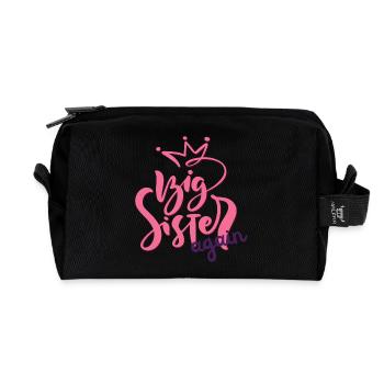 Grande Sœur à nouveau - Trousse de toilette en tissu recyclé - noir - Devant