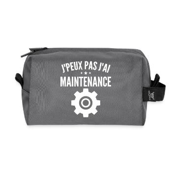 Maintenance informatique - Trousse de toilette en tissu recyclé - anthracite - Devant