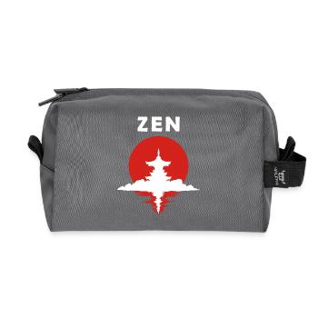 Zen - Trousse de toilette en tissu recyclé - anthracite - Devant