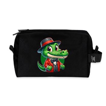 Krokodil Russian auf Russisch Russen Krokodile - Recycelte Kulturtasche - Schwarz - Vorne