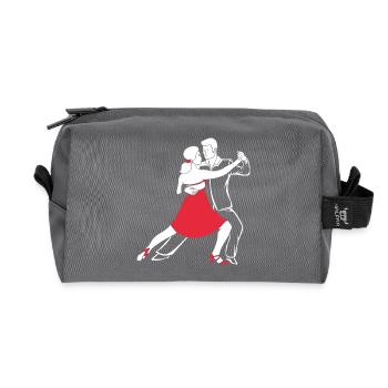 Salsa Dancer Dancer - Recycled Toiletry Zip Bag - anthracite - Front