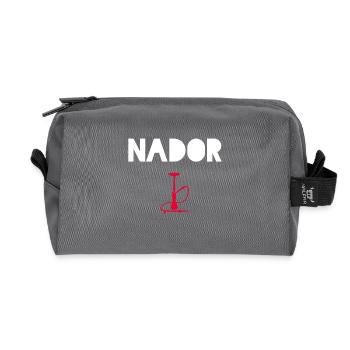 Best Nador Souvenir Shisha - Recycled Toiletry Zip Bag - anthracite - Front