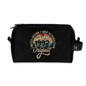 Anniversaire Juillet 1992 Juillet 1992 Juillet 1992 - Trousse de toilette en tissu recyclé - noir - Devant