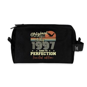 Juli 1997 Retro Geburtstag Geboren im Juli 1997 - Recycelte Kulturtasche - Schwarz - Vorne