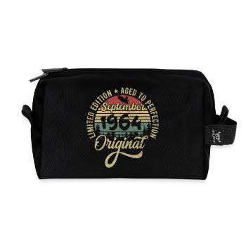 61ème anniversaire Septembre 1964 - 61 ans - Trousse de toilette en tissu recyclé - noir - Devant