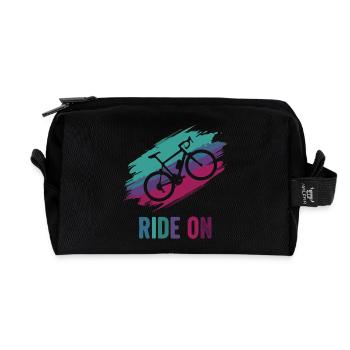 Rainbow Bike Ride On - Trousse de toilette en tissu recyclé - noir - Devant