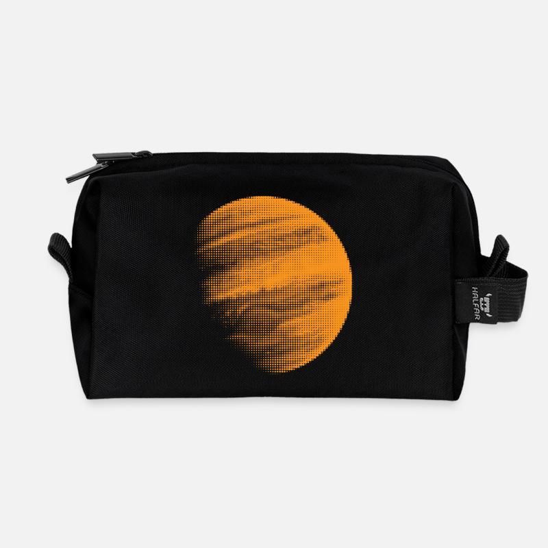 Planète Jupiter - Trousse de toilette en tissu recyclé - noir