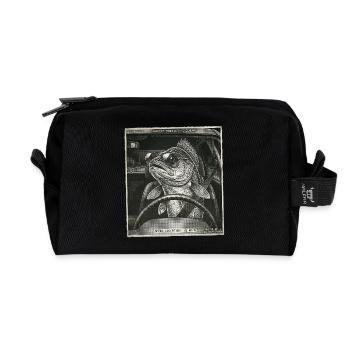 Zander Flashed - Recycled Toiletry Zip Bag - black - Front