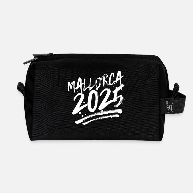 Mallorca 2025 - Recycelte Kulturtasche - Schwarz