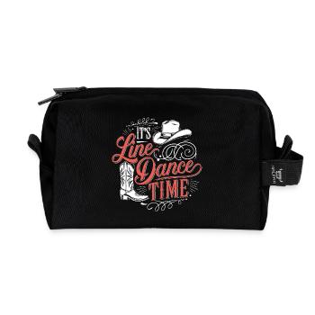 Danse en ligne Danse en ligne Danse en ligne Danse - Trousse de toilette en tissu recyclé - noir - Devant