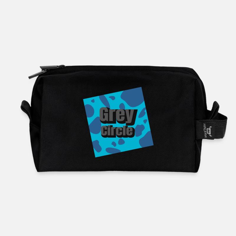 Blue Blotchy Rebellion - Recycelte Kulturtasche - Schwarz