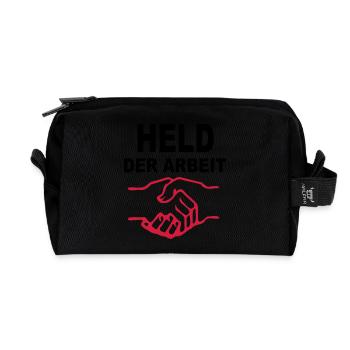 Held der Arbeit - Recycelte Kulturtasche - Schwarz - Vorne