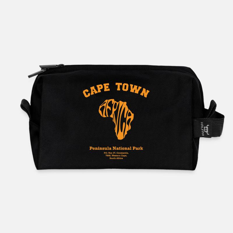 CAPETOWN - Recycelte Kulturtasche - Schwarz