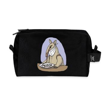 amei 79 - Recycelte Kulturtasche - Schwarz - Vorne