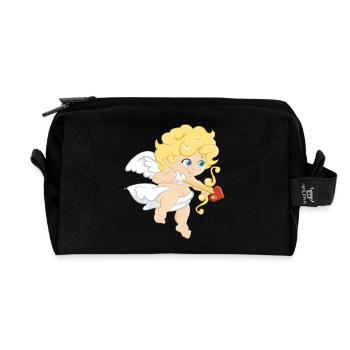 Cupidon - Trousse de toilette en tissu recyclé - noir - Devant