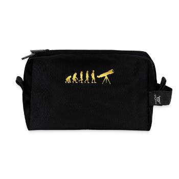 evolution human ekg heartbeat astronomy astronomie - Recycelte Kulturtasche - Schwarz - Vorne