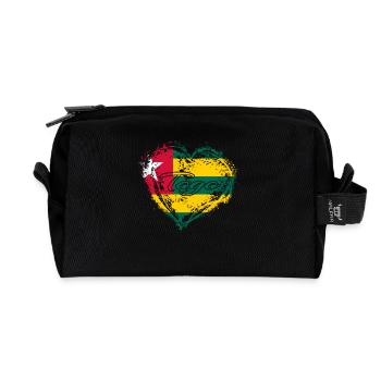 HOME ROOTS COUNTRY POISON LOVE Togo - Recycled Toiletry Zip Bag - black - Front