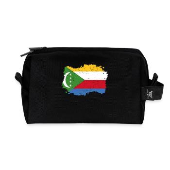 Roots roots flag homeland country Comoros png - Recycled Toiletry Zip Bag - black - Front