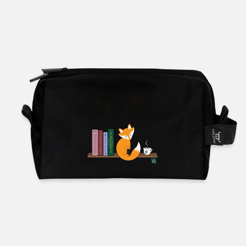 Ein Buch ein Tag ... - Recycelte Kulturtasche - Schwarz
