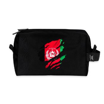afghanistan frieden krieg - Recycelte Kulturtasche - Schwarz - Vorne