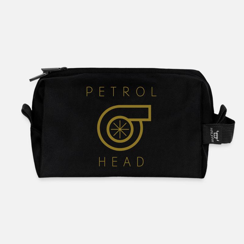 Petrolhead - Benzin im Blut - Recycelte Kulturtasche - Schwarz