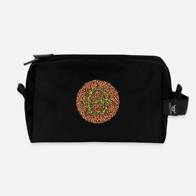 Test d'oeil thêta - Trousse de toilette en tissu recyclé - noir