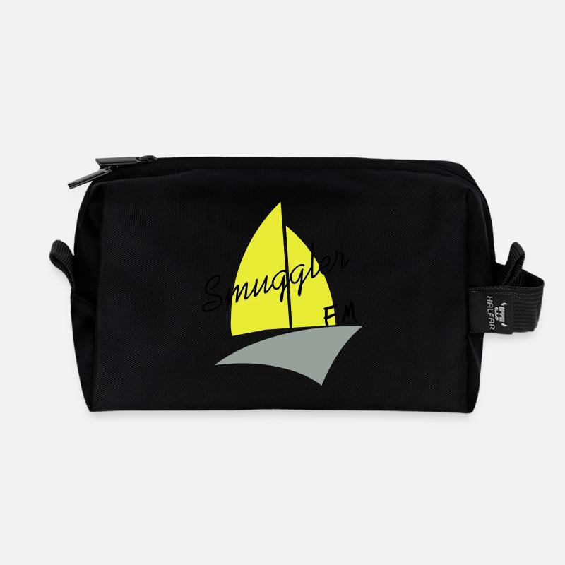 smuggler fm - Recycled Toiletry Zip Bag - black