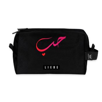 HUBB - LOVE - ARABIC - Recycled Toiletry Zip Bag - black - Front