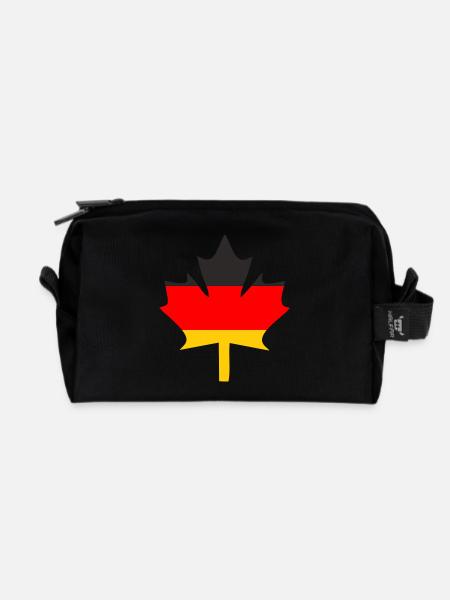 German Ahorn - Recycelte Kulturtasche - Schwarz