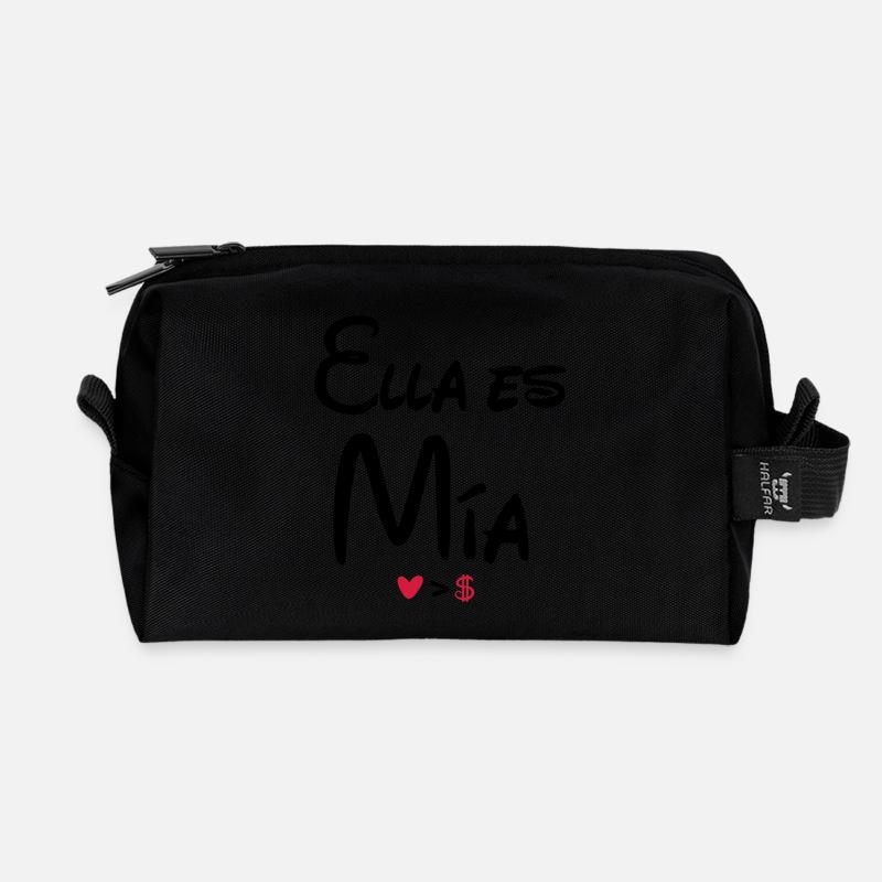ella_es_mia - Recycelte Kulturtasche - Schwarz