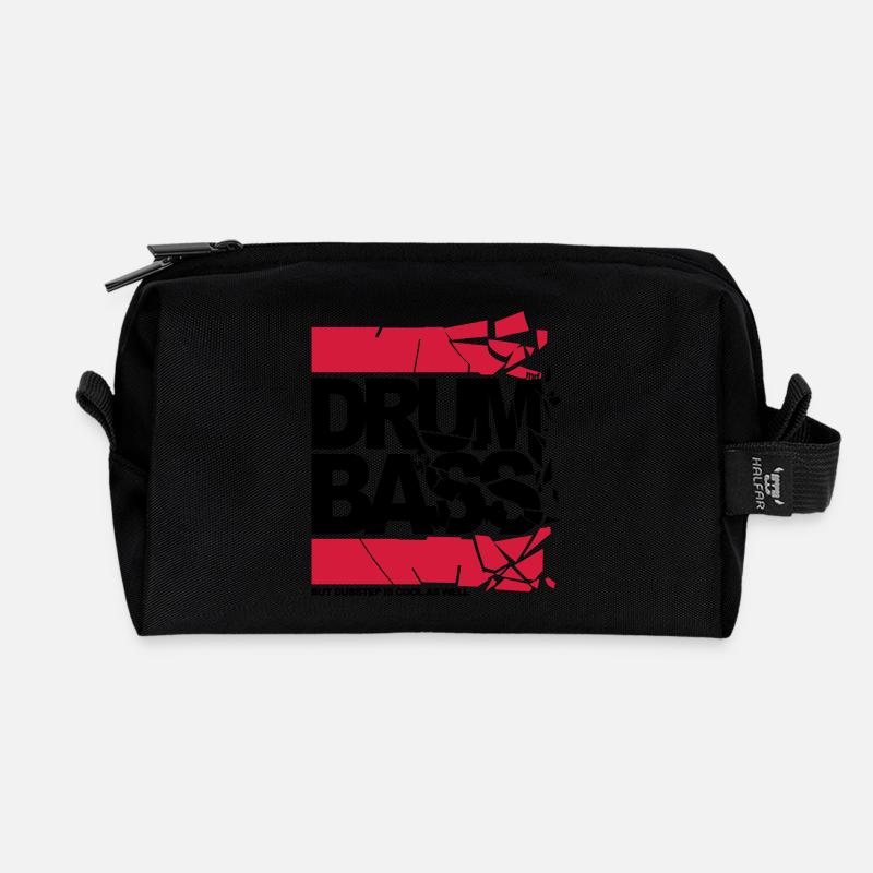 final dnb shattered - Recycelte Kulturtasche - Schwarz